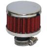View Item 12mm Red Car Engine Air/Oil Breather Filter - Straight Edge